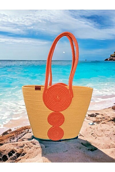 GNG Home Tekstil Shoulder and Beach Bag - Jute Rope Design