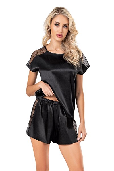 MOONGIRL KADIN SATEN ŞORT TAKIM