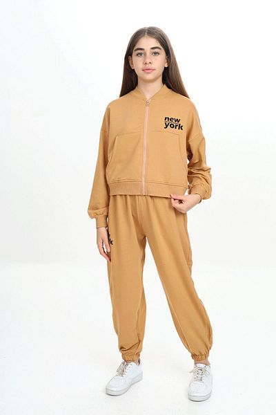 HayKids Σετ φόρμας για κορίτσια με στάμπα V λαιμόκοψης - Με φερμουάρ