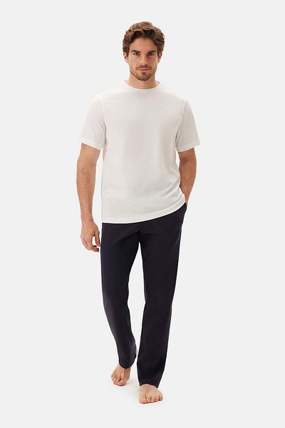 Dagi Pantaloni tricotati bleumarin - cu talie elastica