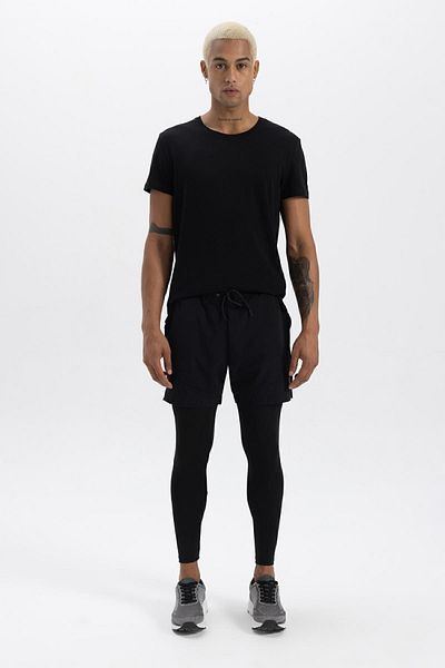 DeFacto Slim Fit Αθλητικό σορτς με λεπτή εφαρμογή - Τσέπη με κορδόνια, A9124ax23au