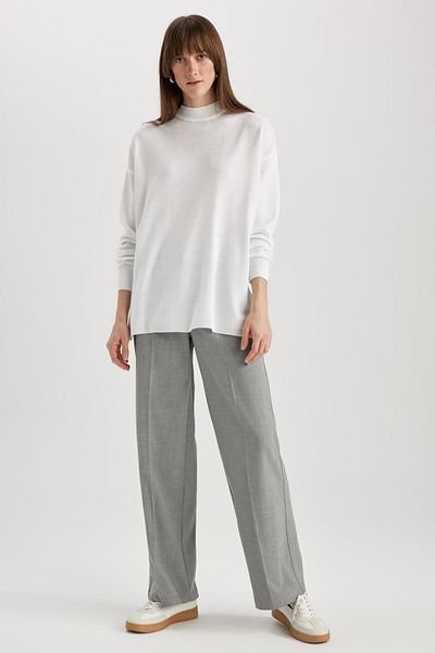 DeFacto Relaxed Cut Half Turtleneck Sweater Tunic - S7514Az23Wn