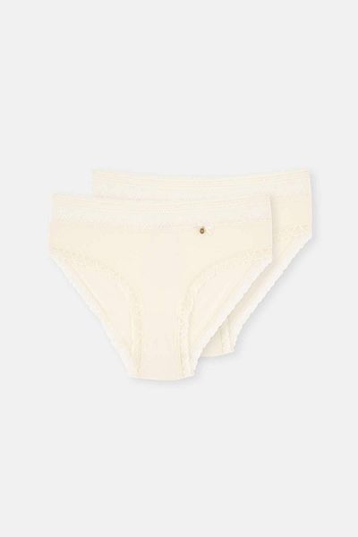 Dagi Ecru Micro Polyamide Brief – Brief mit kurzem Schnitt