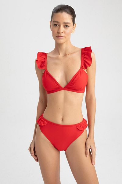 DeFacto Fall In Love Regular Fit Bikini Top W9401az22sm