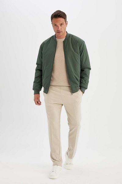 DeFacto College Collar Water Repellent Slim Fit Bomber Coat - 3136314
