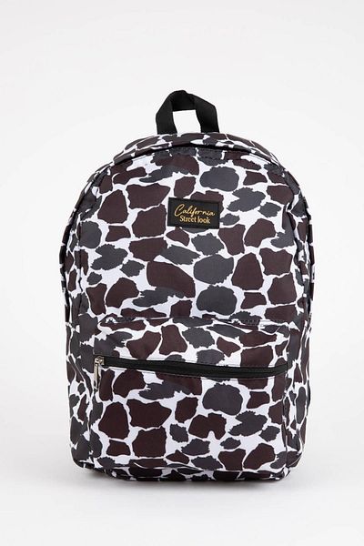 DeFacto Damen-Schulrucksack mit Leopardenmuster C5603axns
