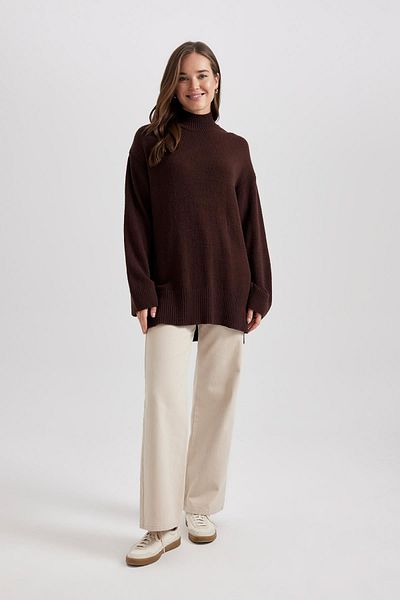 DeFacto Πουλόβερ με γιακά με κανονική εφαρμογή Basic Tunic - B0088ax23wn