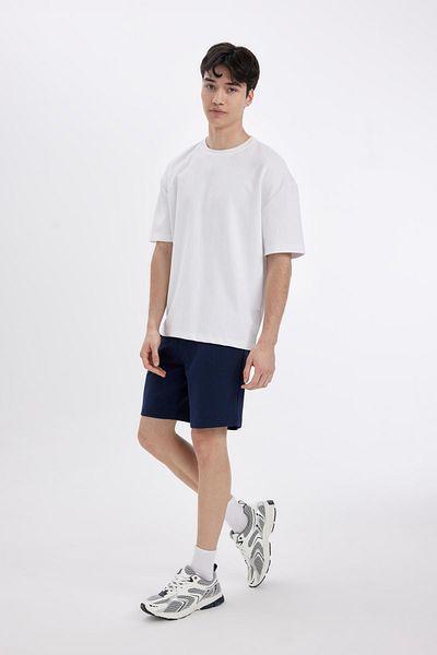 DeFacto Slim Fit Slim Fit Waffle Basic Straight Shorts Z4142az24sm