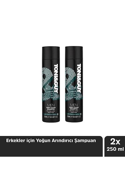 Toni&Guy 250ml Intensive Purifying Shampoo for Men x2