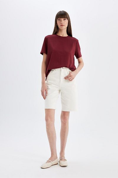 DeFacto Premium Crew Neck Regular Fit Short Sleeve T-shirt A9428ax24au