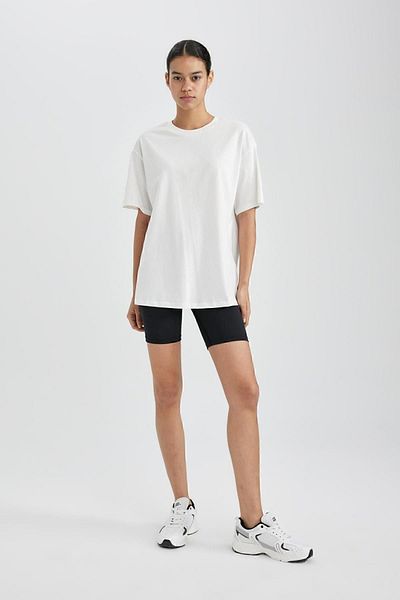 DeFacto Oversize Crew Neck Sportsman T-Shirt - Wide Fit, Short Sleeve, Basic Model B1161Ax24Sp