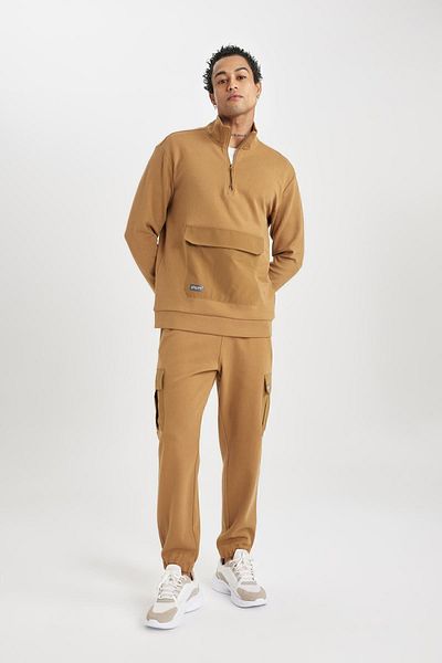 DeFacto Standard-Fit-Jogginghose – elastisches Bein mit Cargotasche und Taillenschnürung B4516ax24sp