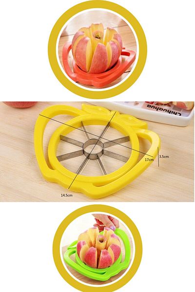 Yayke 8 Slice Apple Pear Lemon Orange Slicer Presentation Apparatus