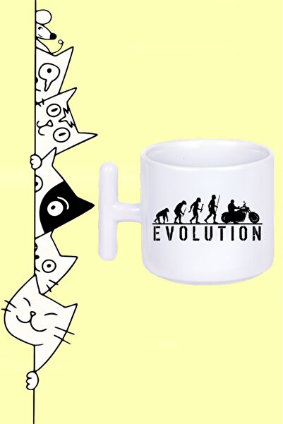Generic Brand Motor Evolution Evolution Design Printed 862 White t Handle Mug