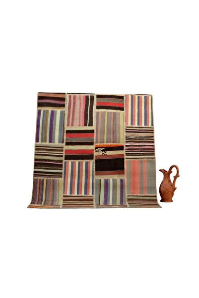 Madalyon Patchwork El Dokuma Antik Anadolu Halı