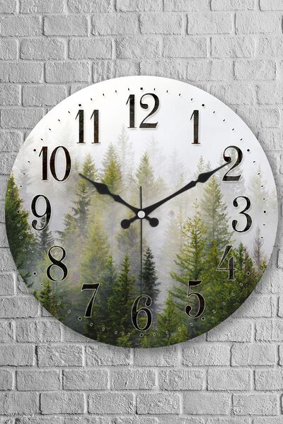 Muyika Design Muyika Foresta Bombe Foresta Gerçek Cam Sessiz Mekanizma 36cm D...