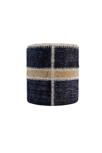 Madalyon halı Madalyon El Dokuma Yün Patchwork Puf