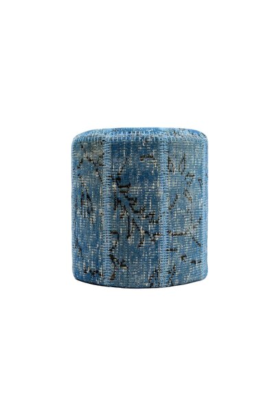 Madalyon halı El Dokuma Yün Patchwork Puf