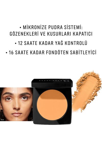 BOBBI BROWN Sheer Finish Pressed Powder Kompakt Pudra - Soft Honey 716170294346