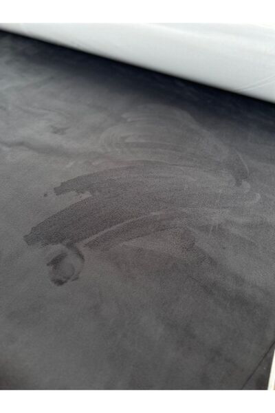 Gülkan Ticaret KENDİNDEN YAPIŞKANLI SÜET ALKANTRA KUMAŞ (SİYAH)