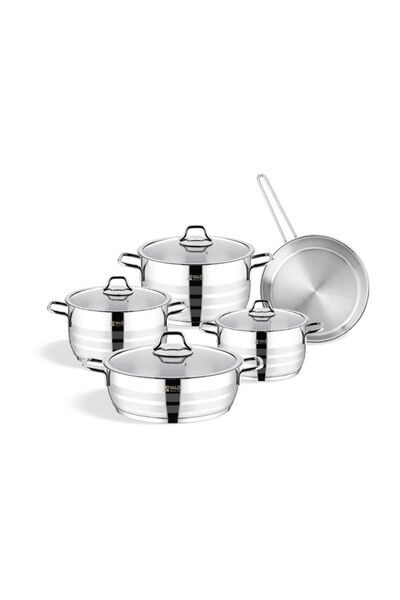 Vivaldi 9 Piece Aster Cookware Set