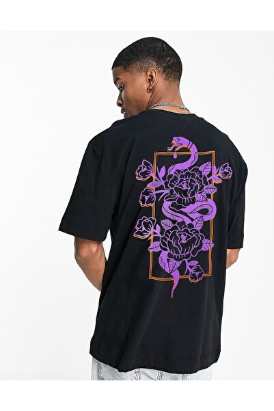 Ghedto تيشيرت رائع للجنسين باللون الأسود