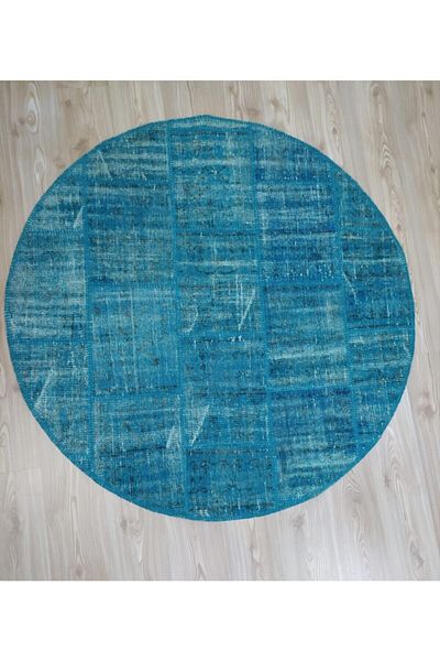 Madalyon Hand Woven Wool Patchwork Mat