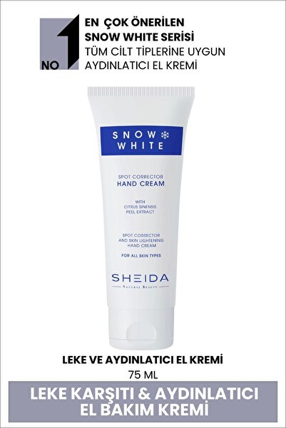 Sheida Snow Whıte Leke Açıcı Ve Cilt Tonlayıcı el Kremi 75 ml