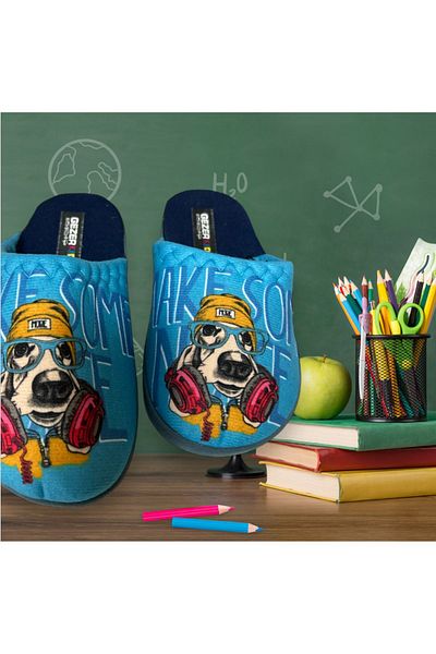 Lion Papuci de personalitate pentru copii - Design interior pentru casă și școală