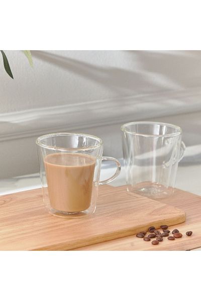 Home Box Sip Savor 2-Piece Double Wall Mug Set - 250 ml