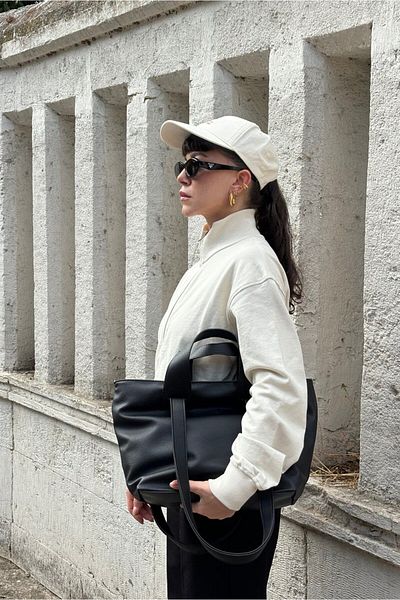 Yuka Atelier Geantă de mână și de umăr Petra cu dublă utilizare