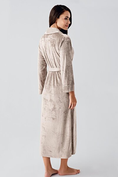 Artış Εύκαμπτη ρόμπα βισκόζης - μακρυμάνικο βελούδο