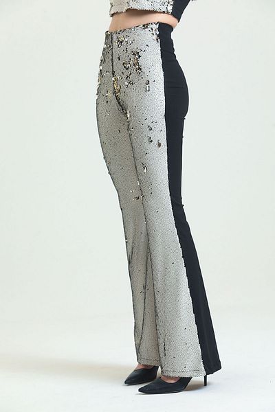 Sense Rochie de seara Pantaloni cu paiete |   Pnt34174 Aur Aur