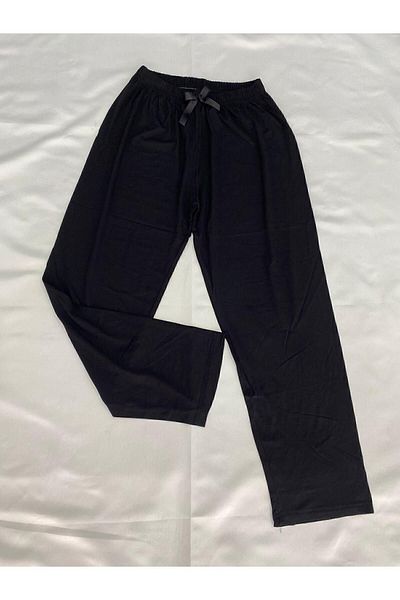 ZAGE GİYİM Zage Black Pajama Bottom - Άνετο και κομψό σχέδιο