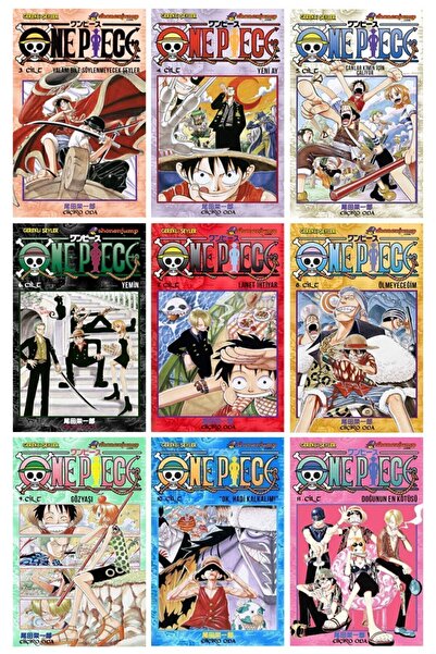 Gerekli Şeyler Yayıncılık One Piece 3-4-5-6-7-8-9-10-11. Ciltler Manga Seti