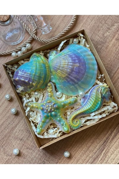 Şirin Undersea Set Sea Shell Star Handmade Decorative Gift Scented Soap