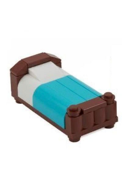 LEGO Original Accessory - Moc Custom Minifigure City City Modular Building Building Room Single Bed