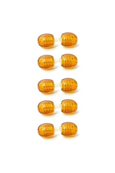 CessNova 5 Adet Vidalı Klips Kilit - Kehribar Kolye Klipsi-takı Düğüm Gizleyici