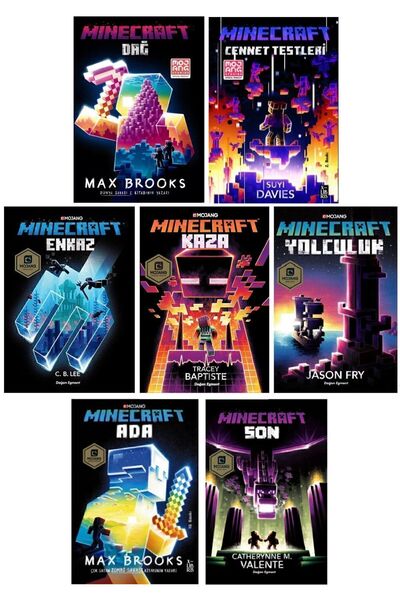 Alfa Yayınları Minecraft Roman Serisi 7 Kitap Set - Cennet Testleri