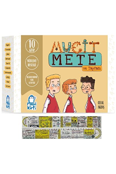 Mavi Kirpi Mucit Mete ve Tayfası (10 Kitap) 3. Sınıf Okuma Seti + Matematik Ö...