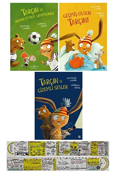 TÜRKİYE İŞ BANKASI KÜLTÜR YAYINLARI Tarçın Serisi 3 Kitap Set + Mat. Öğreten ...