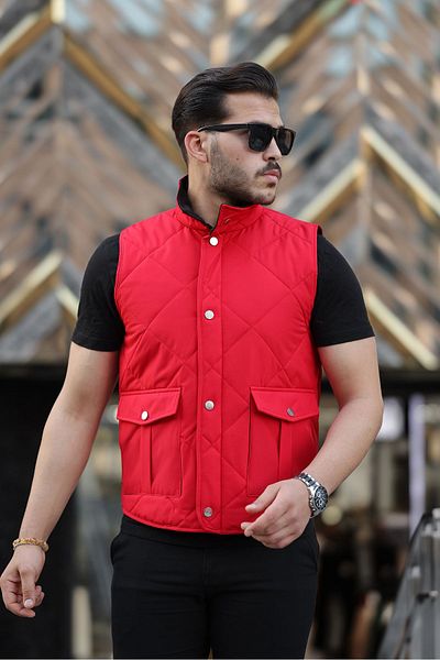 Boymen Men's Seasonal Vest - Quilted and Snap Fastener