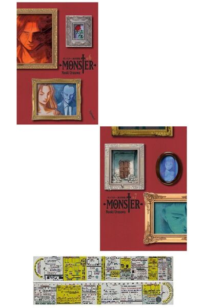 Marmara Çizgi Yayınları Monster 6-7. Ciltler Manga Seti + Mat. Öğreten Cetvel
