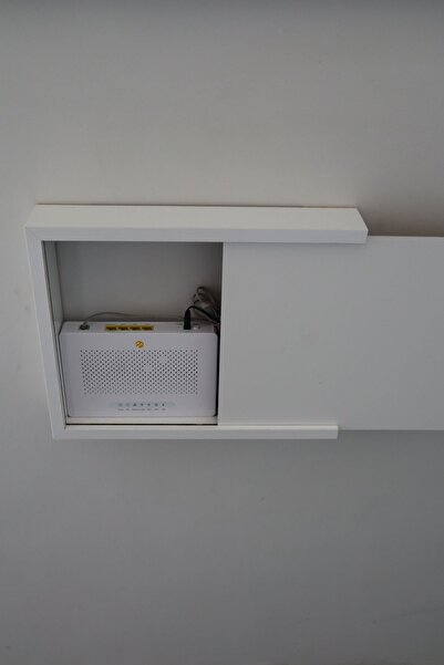 HSN DECOR Sade Beyaz 32x40-25x35 Sigorta Priz Ve Modem Saklama Kutusu,kablo Gizleme Düzenleyici Kutu