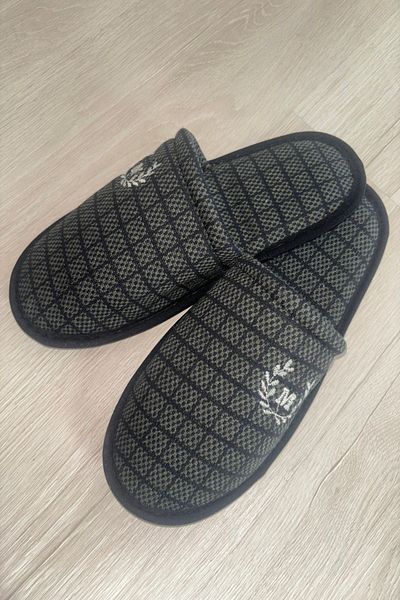 İlkem Men's House Slippers - Guest, Dowry, Groom, Bundle and Gift Plush Carpet Cheap Slippers