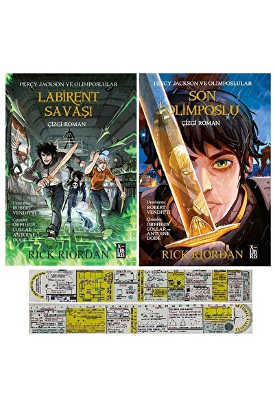 XLibris Percy Jackson 4. ve 5. Kitaplar Çizgi Roman Seti + Matematik Öğreten ...