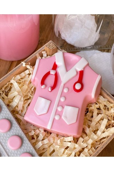 Şirin Doctor Nurse Pink Soap Set Handmade Gift Scented Soap