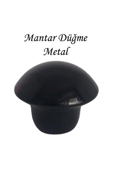 GLASWEN 8 bucăți mâner cu buton ciupercă neagră pentru mobilă, sertar, ușă dulap, mâner metalic, accesorii cu șuruburi