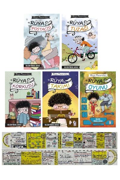 Timaş Çocuk Rüya Maceraları 5 Kitap Set Selcen Yüksel Arvas + Mat. Öğreten Ce...