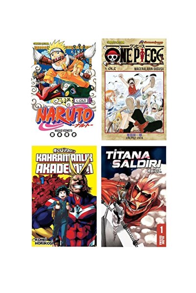 Gerekli Şeyler Yayıncılık Manga Başlangıç Seti / Naruto - One Pıece - Kahrama...
